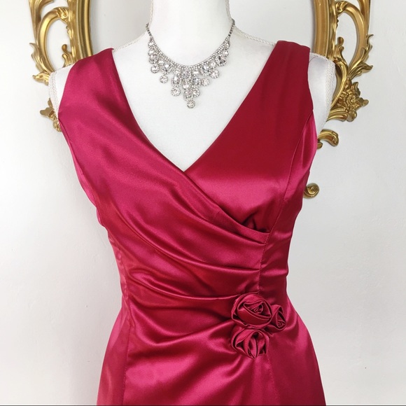 Evan Picone Red Dress Size 4 - Picture 2 of 7